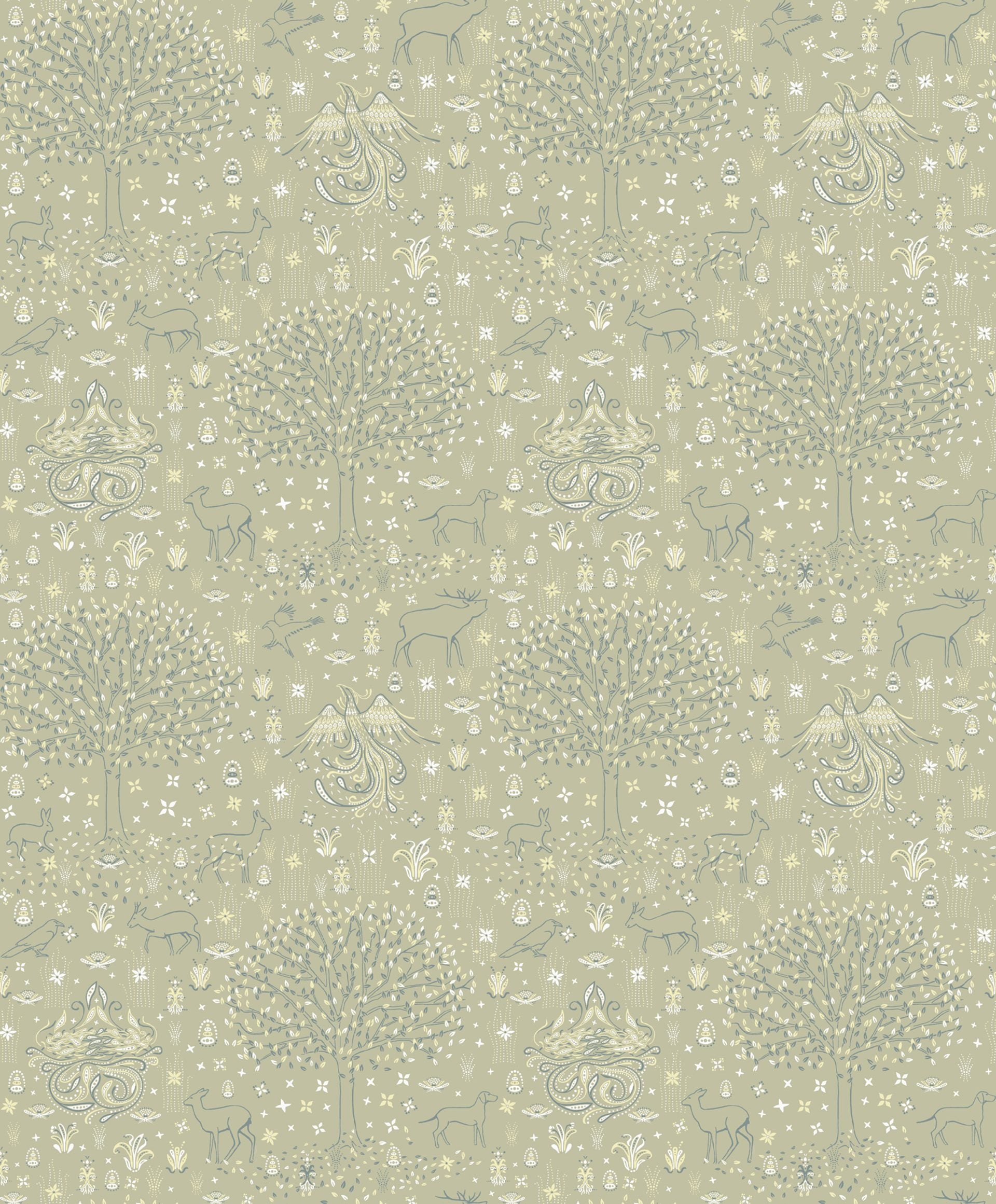 Tapetprov Fiona Fairy Tale Magic Forest