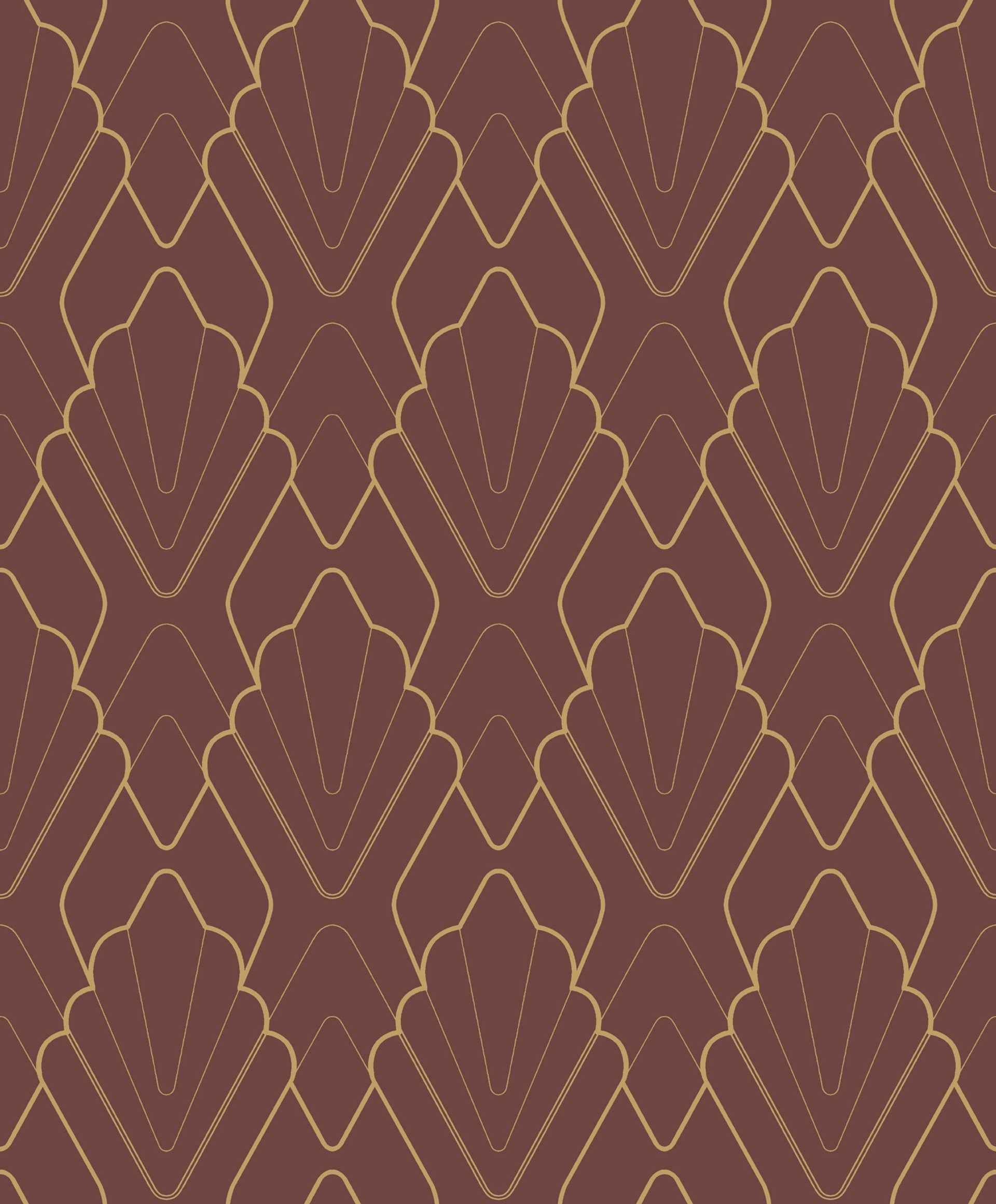 Tapetprov Fiona Fairy Tale Art Deco Style