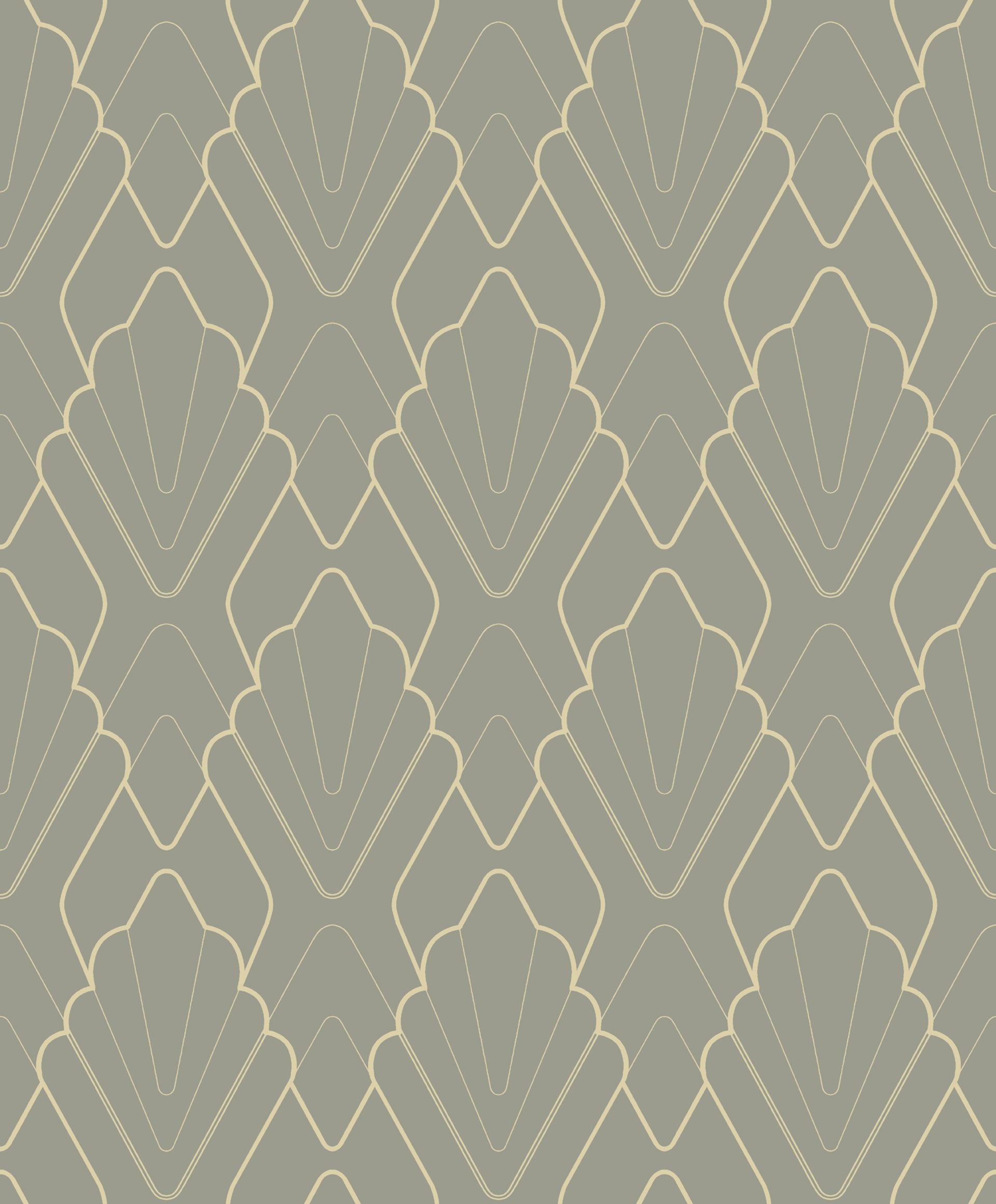 Tapetprov Fiona Fairy Tale Art Deco Style